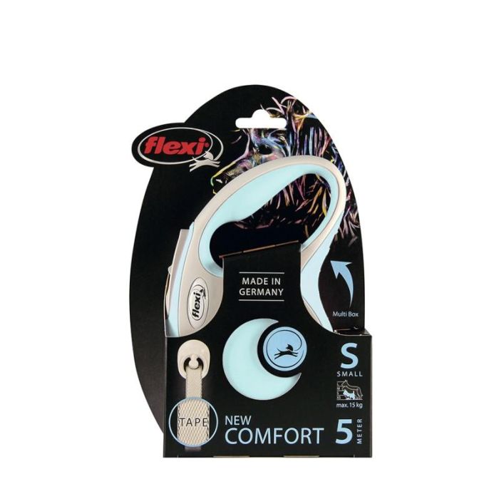 Correa para Perro Flexi NEW COMFORT Talla S Azul claro 1