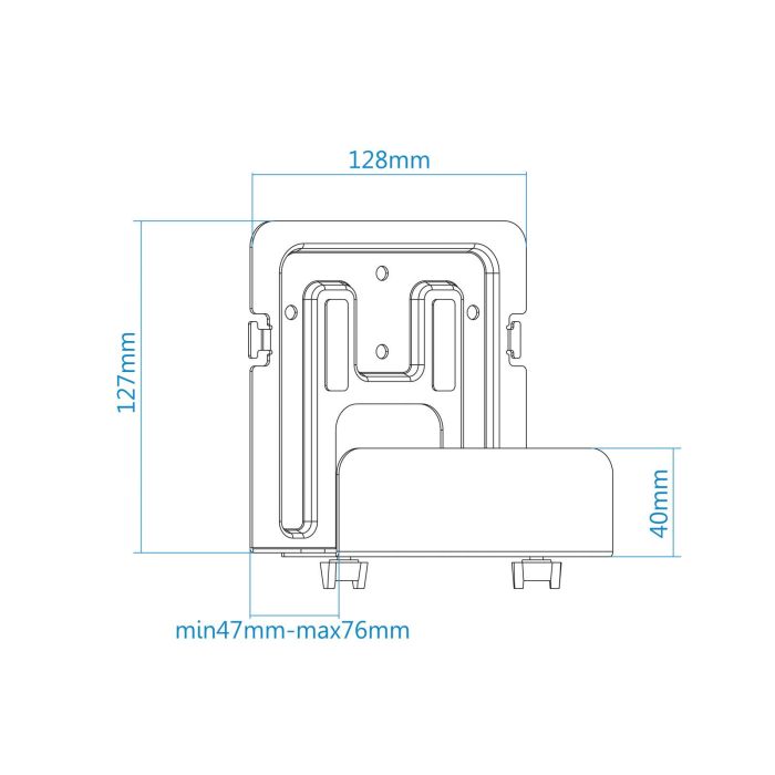 Soporte Universal Pared Tooq Router Mini 4 Soporte Universal Pared Tooq Router Mini 4
