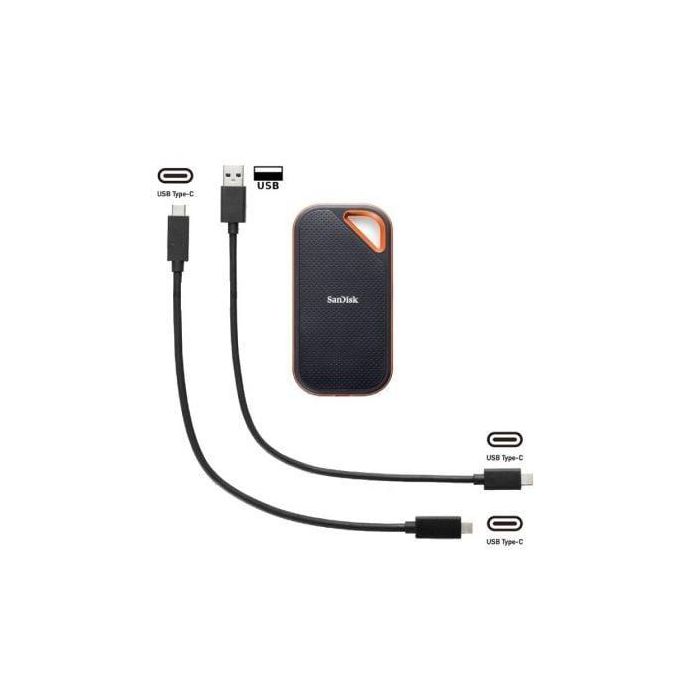 SanDisk SDSSDE81-2T00-G25 Disco Externo SSD Extreme PRO Portable V2 2TB USB 3.2 Gen 2x2 NVMe 2000MB/s IP55 Resistente Profesional 2 SanDisk SDSSDE81-2T00-G25 Disco Externo SSD Extreme PRO Portable V2 2TB USB 3.2 Gen 2x2 NVMe 2000MB/s IP55 Resistente Profesional 2