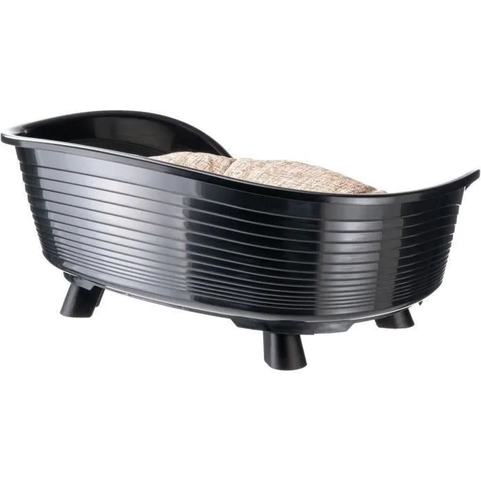 Ferplast Cesta Trono 6 con Cojín Relax Negro 3
