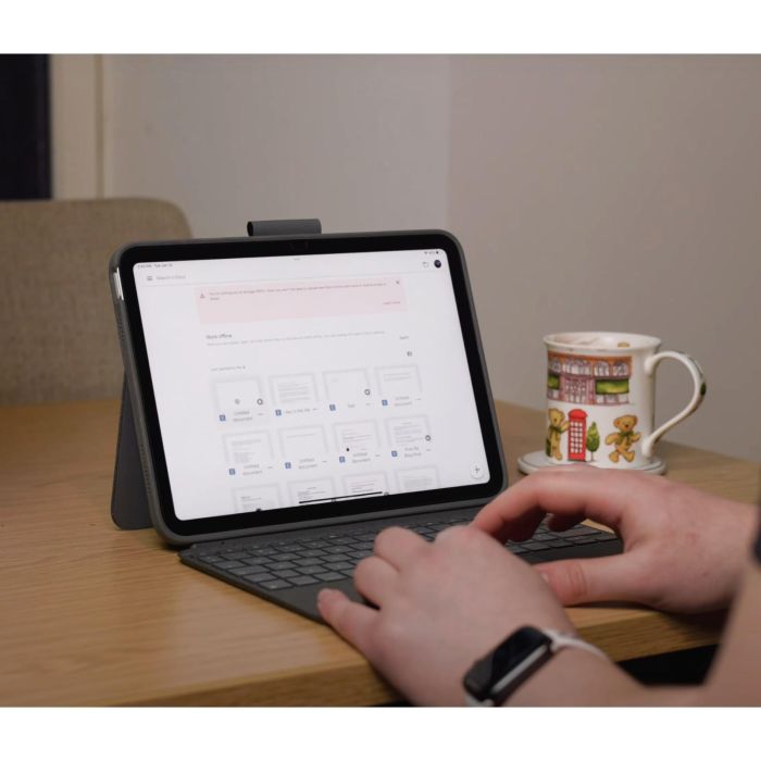 Logitech Combo Touch Teclado con Trackpad para iPad (2022) Gris US Layout