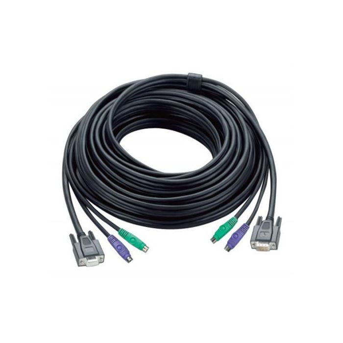 Aten 30ft PS/2 cable para video, teclado y ratón (kvm) Negro 10 m