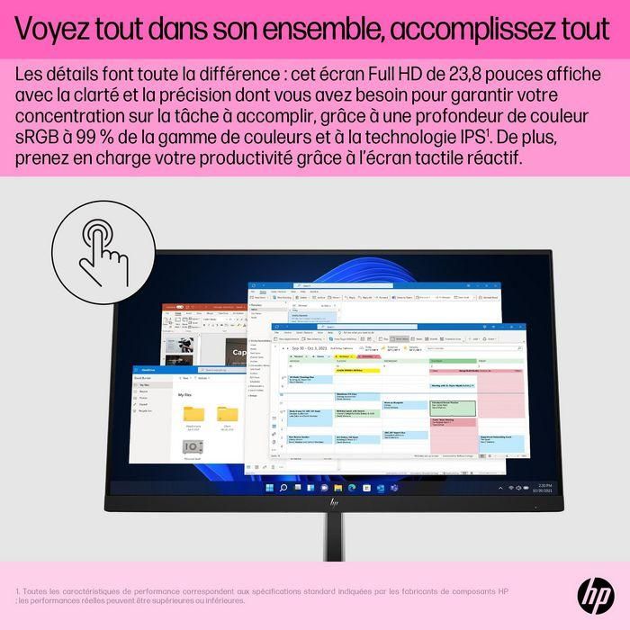 HP E24t G5 FHD Touch Monitor 24 HP E24t G5 FHD Touch Monitor 24
