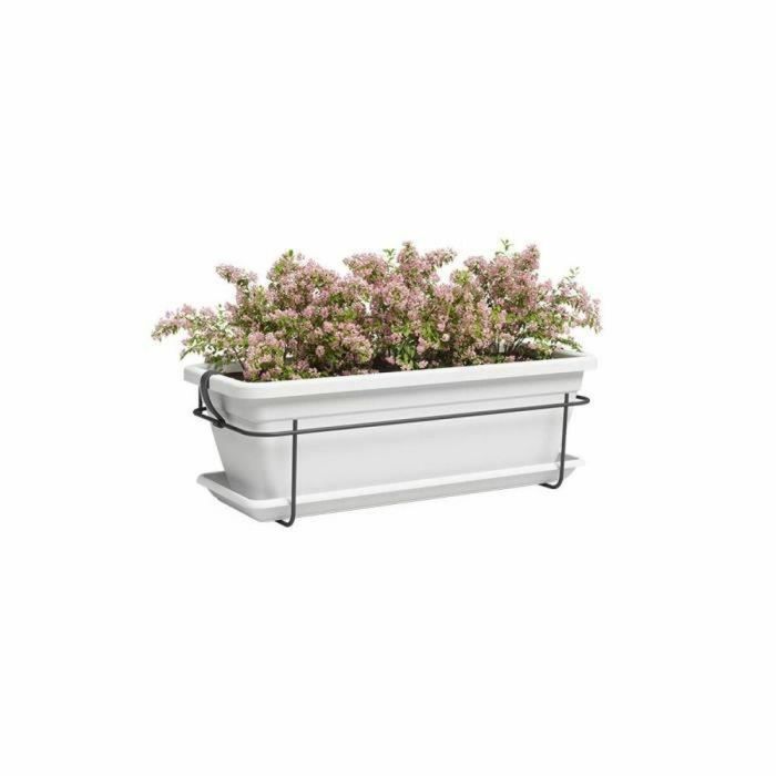 Artevasi Jardinera VENEZIA balcón KIT 50cm Blanco - 5600442802870 1