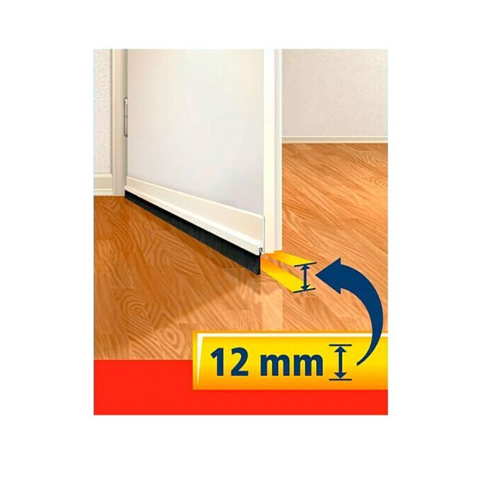 Tesa Burlete bajo puerta PVC marrón 1m x 37mm 1 Tesa Burlete bajo puerta PVC marrón 1m x 37mm 1