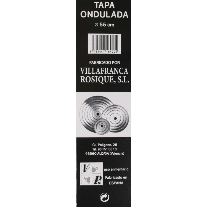 Vr Tapa Ondulada Aluminio 55 cm (6 Unidades)