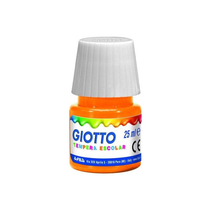 Tempera Giotto 25 Ml Naranja 6 unidades