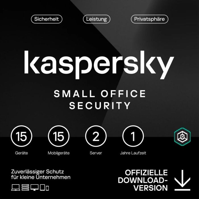 Kaspersky Small Office Security 15 User 1 Year Base ESD-DownloadESD