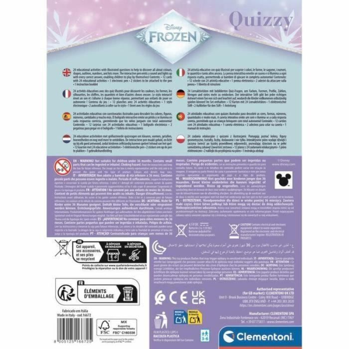Clementoni 8005125166725 Quizzy Frozen Juego Educativo 1