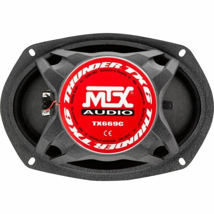 MTX TX669C Altavoces coaxiales 16x23cm 6x9 2 vías 120W RMS 4O chasis de aluminio tweeter de neodimio bobina domo de seda TSV TIL 3