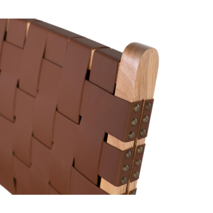 Giner y Colomer - Lote de 2 Sillas de Madera de Caucho Acabado Natural con Asiento en P.U. Trenzado 6