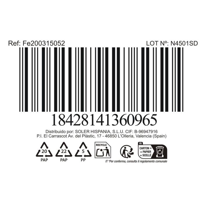 Inde Reposacucharas 25 cm Modelo Faro (24 Unidades) 1