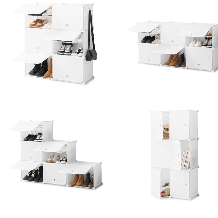 Zapatero Modular Portátil InnovaGoods Blanco 10