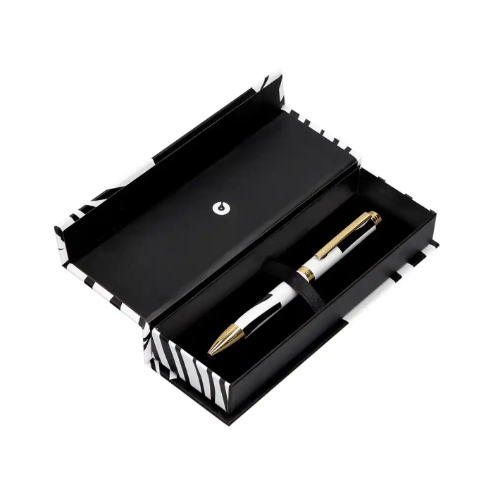 Belius Dualita Bolígrafo Cuerpo Blanco Tinta Azul Diseño Elegante Contemporáneo 1 mm 4