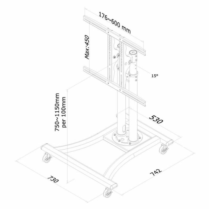 Soporte TV Neomounts PLASMA-M1200 27" 70" 42" 50 kg 2 Soporte TV Neomounts PLASMA-M1200 27" 70" 42" 50 kg 2