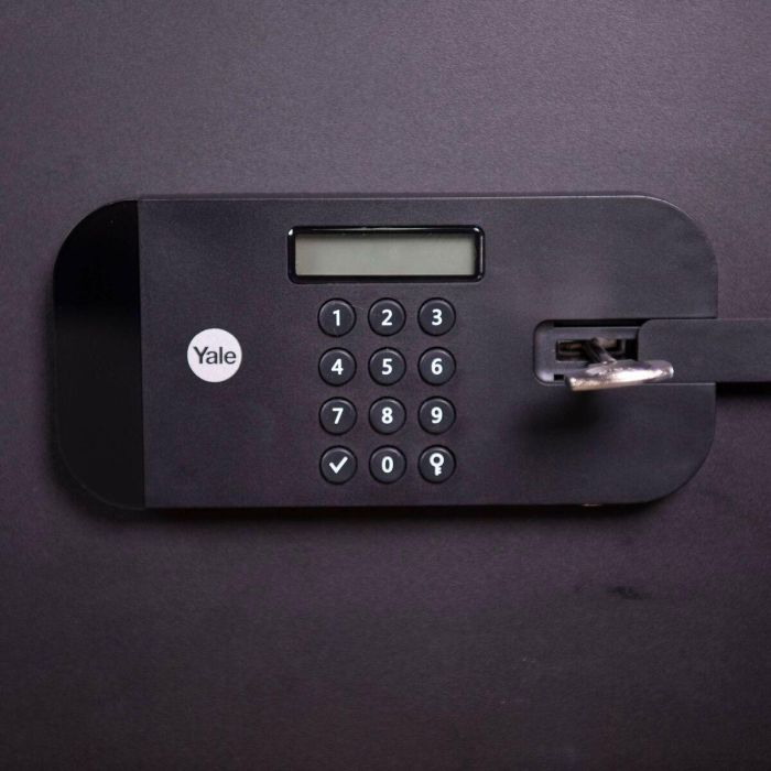 Yale YSEB/400/EB1 Caja fuerte de seguridad electrónica para escritorio H.40xW.35xD.34 cm 38.5L - Acero blindado y placa antitaladro 2 Yale YSEB/400/EB1 Caja fuerte de seguridad electrónica para escritorio H.40xW.35xD.34 cm 38.5L - Acero blindado y placa antitaladro 2