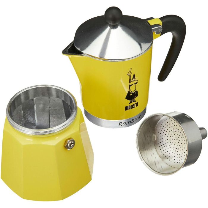 Cafetera italiana - BIALETTI - RAINBOW - 6 tazas - 0,30 L - Amarilla 3