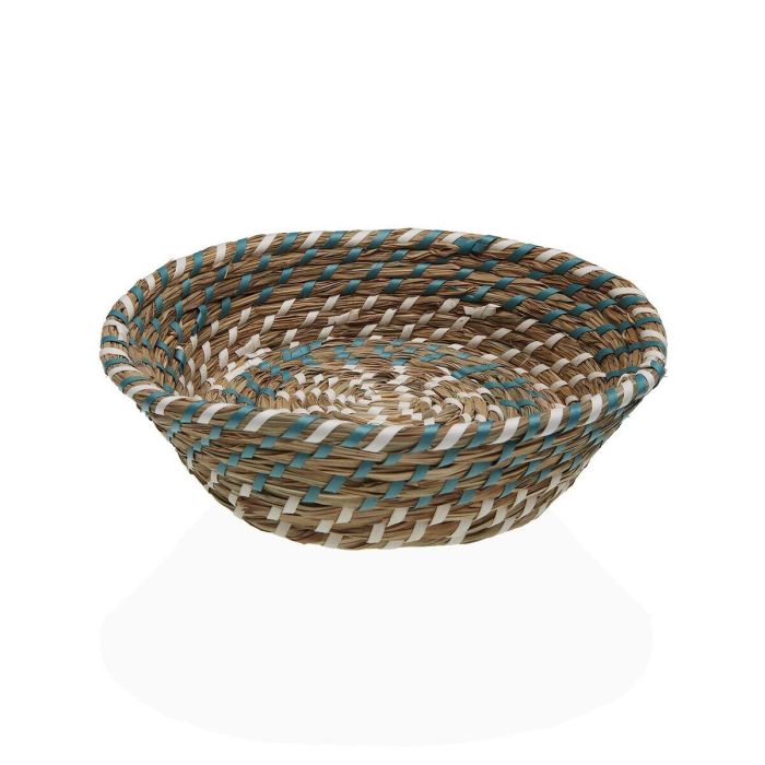 Cesta Blanca y Azul 25 cm Versa - Jacinto de Agua, Textil (4 Unidades) Cesta Blanca y Azul 25 cm Versa - Jacinto de Agua, Textil (4 Unidades)