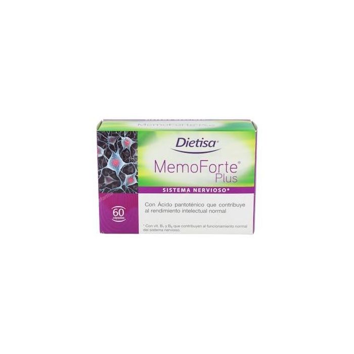 Memoforte Plus Suplemento con nutrientes para la memoria y concentración de Dietisa, 60 cápsulas