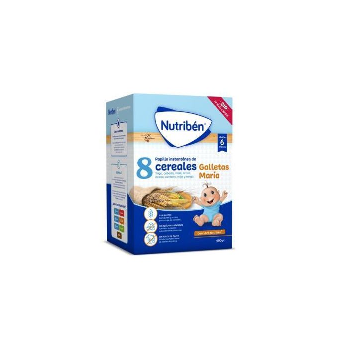 Nutriben 8 Cereales Galletas Maria 600Gr.