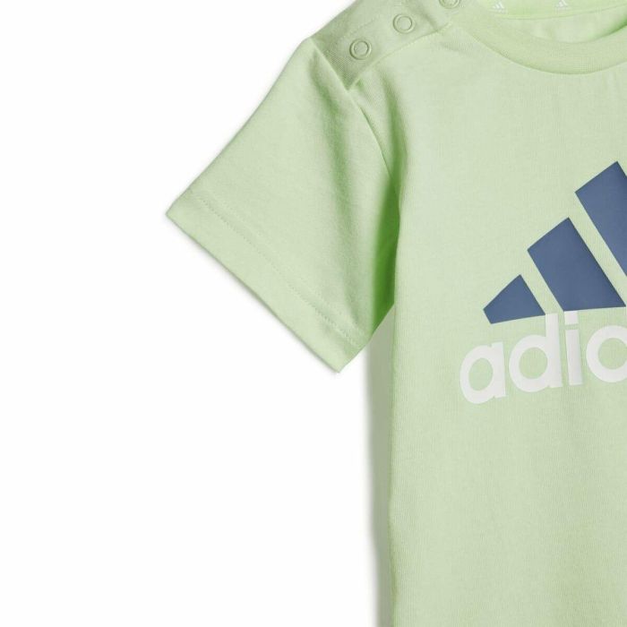 Conjunto Deportivo para Bebé Adidas Bl Cotton Set Infantil Azul Verde Claro 2