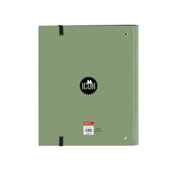 Carpeta de anillas Minnie Mouse Mint shadow Verde militar (27 x 32 x 3.5 cm) 1