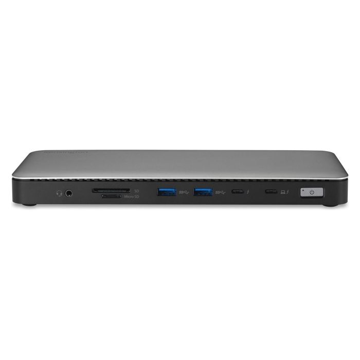 Kensington SD5760T Dock de Puertos Thunderbolt 4 Dual 4K/8K, Carga 96W PD, Ethernet, Lector de Tarjetas SD/microSD, Gris - Compatible con MacBook M-Series