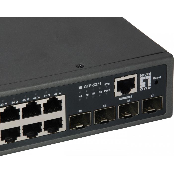 Switch 48x GE GTP-5271 4x10GSFP+19" 400W 48xPoE+ 2