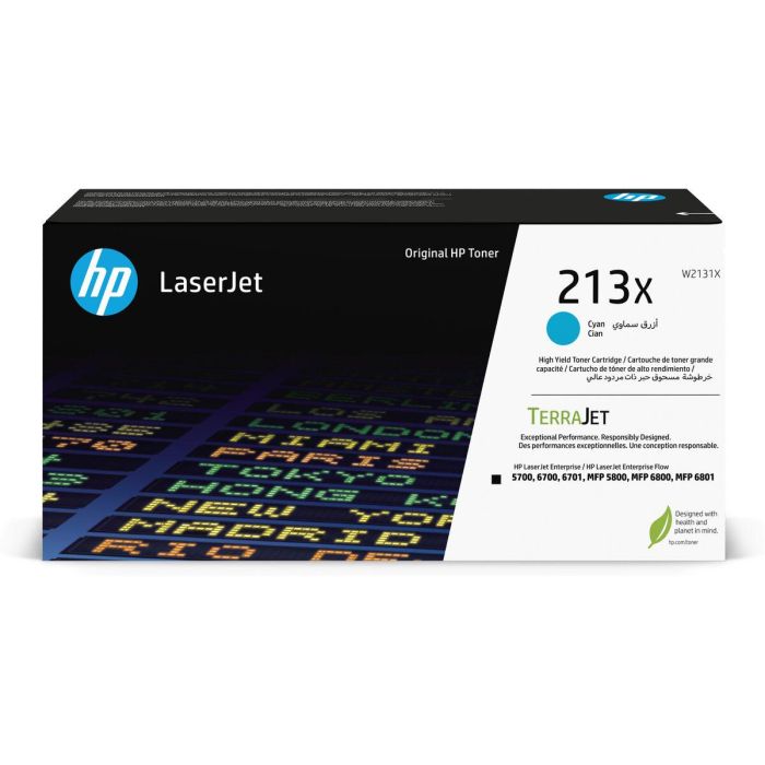 HP Toner laserJet 213X cian Alta HP Toner laserJet 213X cian Alta
