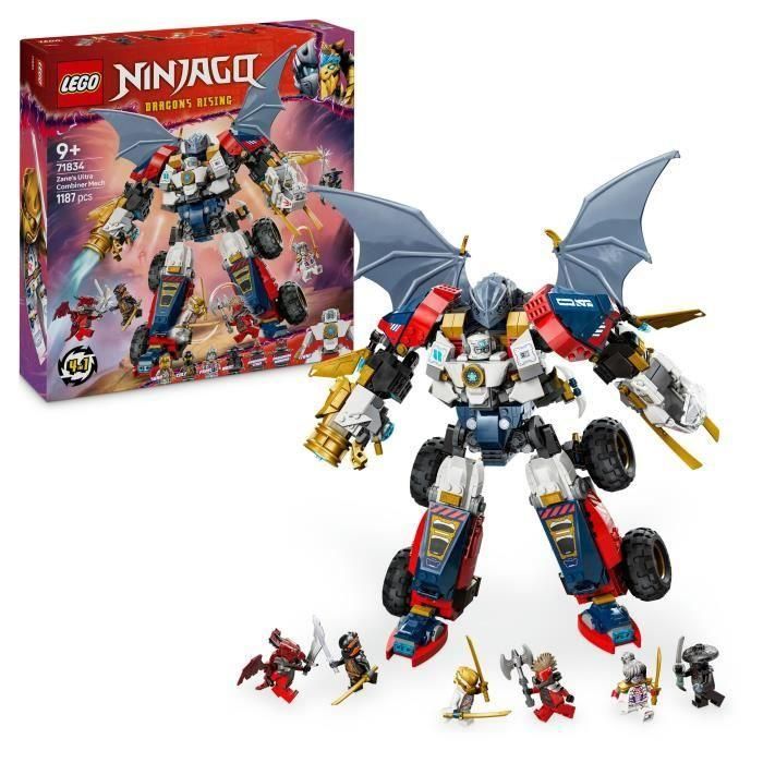 LEGO NINJAGO 71834 Robot Ultra Combo de Zane - Set de Construcción 4 en 1 para 9+ Años 0 LEGO NINJAGO 71834 Robot Ultra Combo de Zane - Set de Construcción 4 en 1 para 9+ Años 0