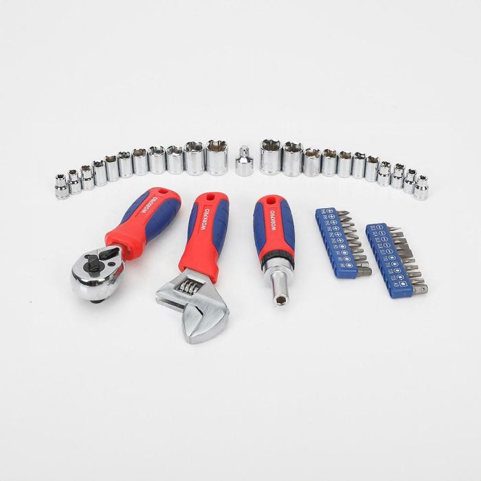 Workpro Conjunto de herramientas cortas de 46 piezas con estuche 1 Workpro Conjunto de herramientas cortas de 46 piezas con estuche 1