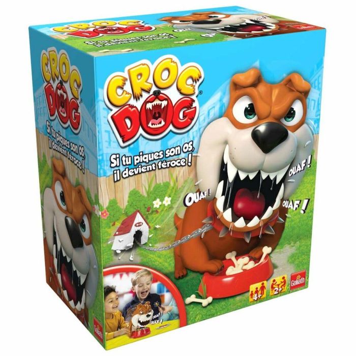 Goliath Croc Dog - Juego de mesa infantil de habilidad para niños, con perro Fang que salta para proteger sus huesos, ideal para diversión en familia 0 Goliath Croc Dog - Juego de mesa infantil de habilidad para niños, con perro Fang que salta para proteger sus huesos, ideal para diversión en familia 0