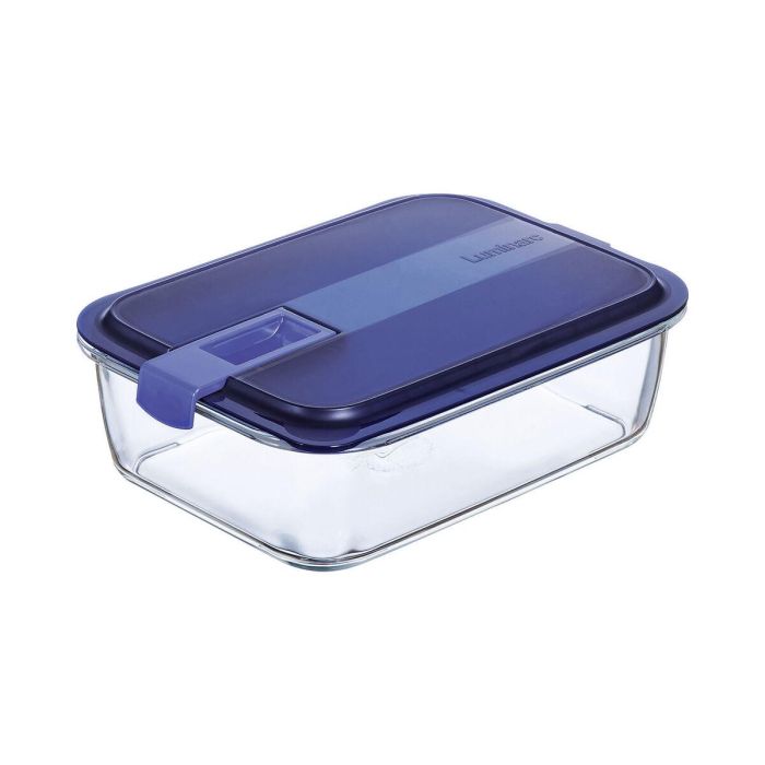 Fiambrera Hermética Luminarc Easy Box Azul Vidrio (6 Unidades) (1,97 l) 1