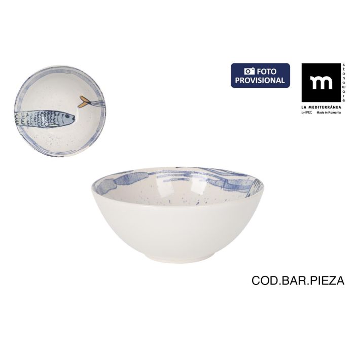 La Mediterranea Bol Peixe 2.0 Monaco Brillo de Ø16 cm (24 Unidades)