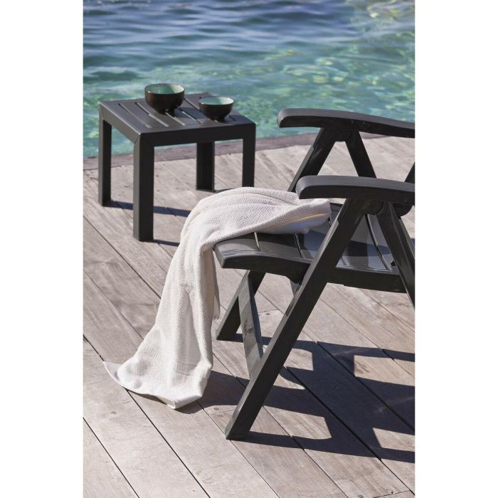 Mesa de centro - GROSFILLEX - Miami - Antracita - 40x40 - Resina 2 Mesa de centro - GROSFILLEX - Miami - Antracita - 40x40 - Resina 2