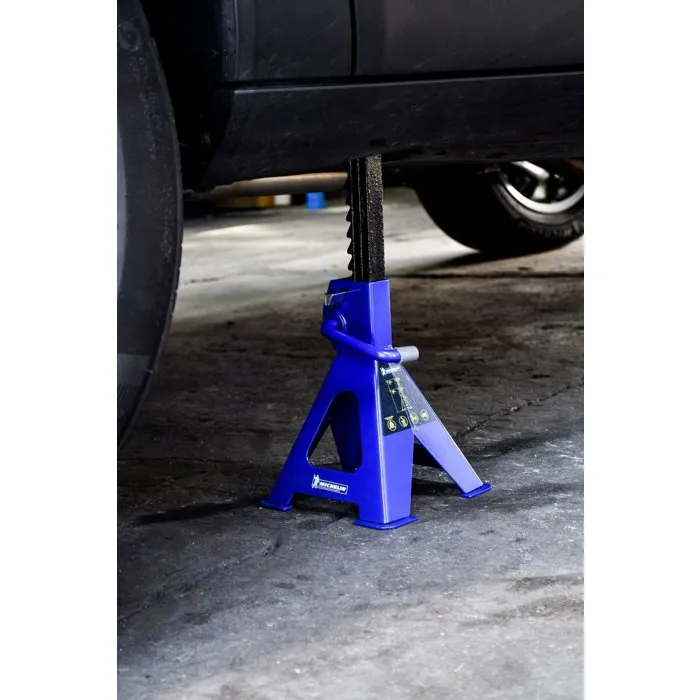 Michelin 2 Rack Velas 2T - Caballetes para 2 Toneladas, Altura Bloqueo 280-408mm, Juego 2 Unidades 3