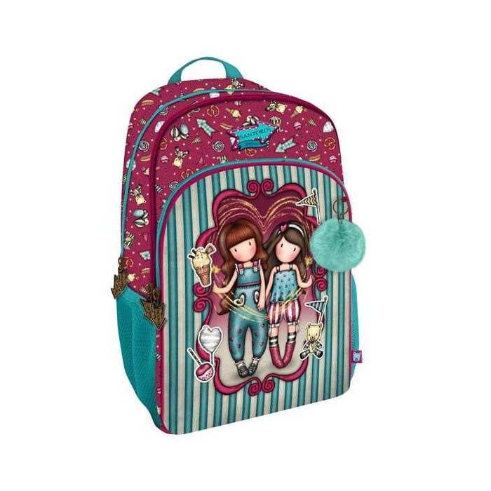 Mochila 3 cremalle. adapt.carro gorjuss™ fairground "fireworks" 29x45x17cm 1 Mochila 3 cremalle. adapt.carro gorjuss™ fairground "fireworks" 29x45x17cm 1