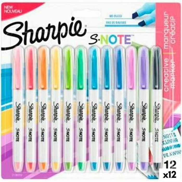 Set de Rotuladores Sharpie S-Note Multicolor 12 Piezas 1-3 mm (12 Unidades)