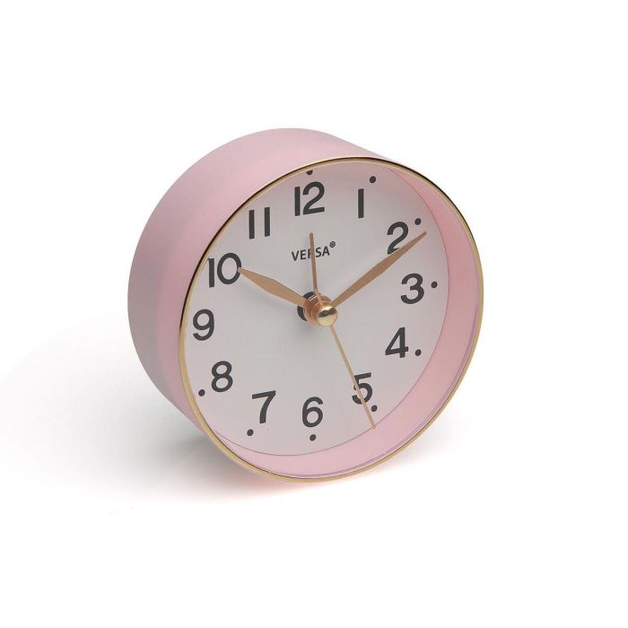 Reloj-Despertador Versa Rosa Plástico Reloj-Despertador Versa Rosa Plástico