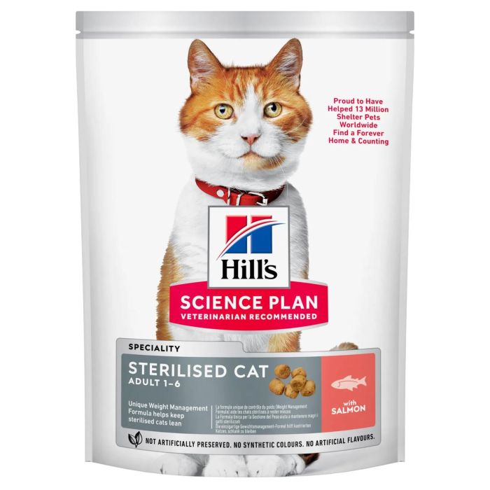 Hill'S Hsp Feline Adult Sterilised Salmon 1,5 kg