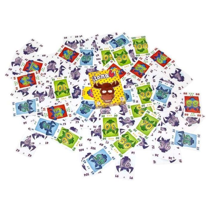 Mercurio Juego ¡Toma 6! Edición Clásica, 104 Cartas para Jugar en una de las 4 Filas 7