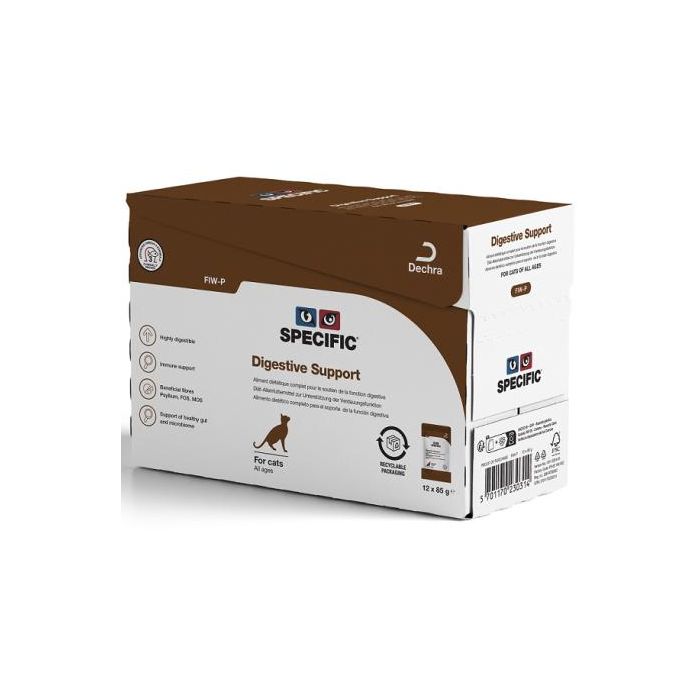 Dechra Fiw-P Digestive Support para perros - 12 unidades de 85 gr