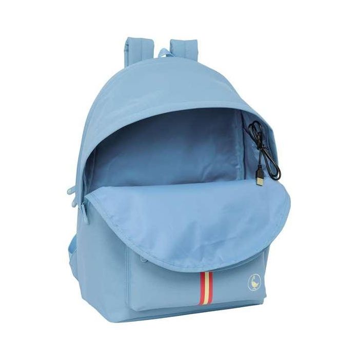El Ganso Mochila Basics Cerulean Doble para Portátil 15.6" con USB 31x44x18 cm 3 El Ganso Mochila Basics Cerulean Doble para Portátil 15.6" con USB 31x44x18 cm 3