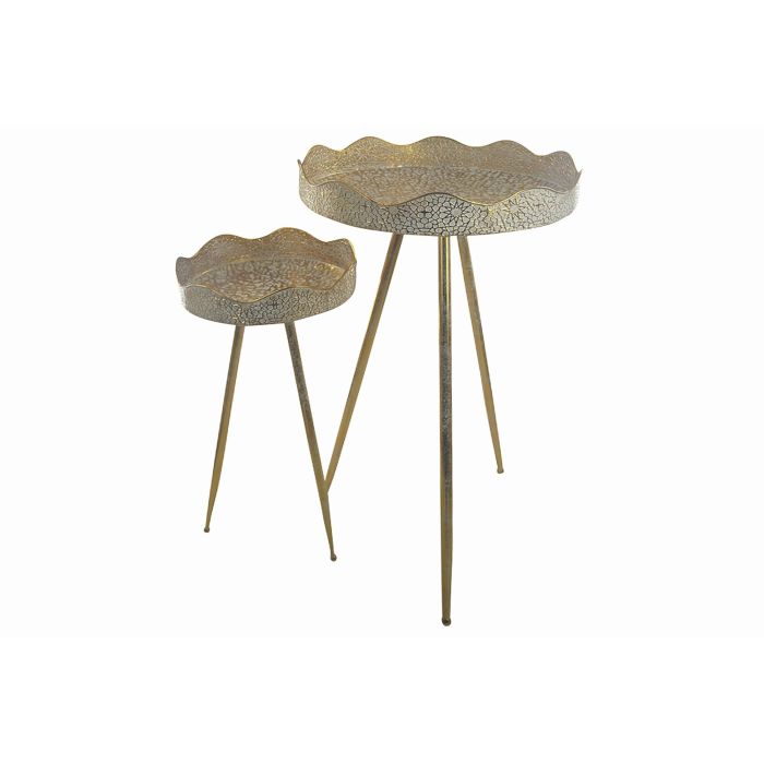 Macetero Arabe DKD Home Decor Dorado 46 x 84.5 x 46 cm Set de 2