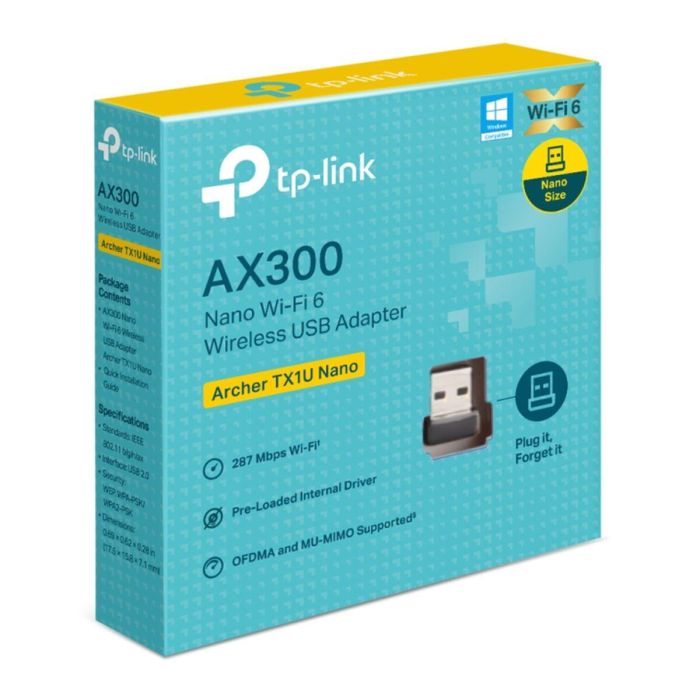 Tp-link Adaptador Wifi USB Archer TX1U Nano AX300 Wi-Fi 6 Negro 4
