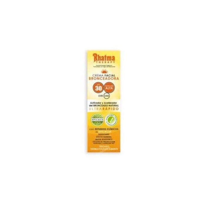 RHATMA Crema Facial Bronceadora SPF30 60ml – Alta Protección Solar Hidratante con Colágeno de Acacia