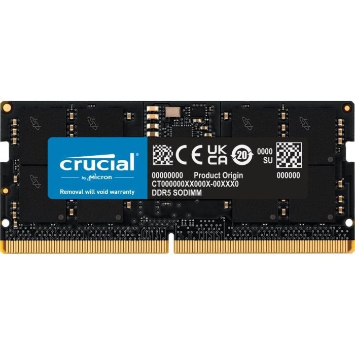 Crucial Memoria RAM DDR5 16GB Sodimm 4800MHz CL40 para Portátil