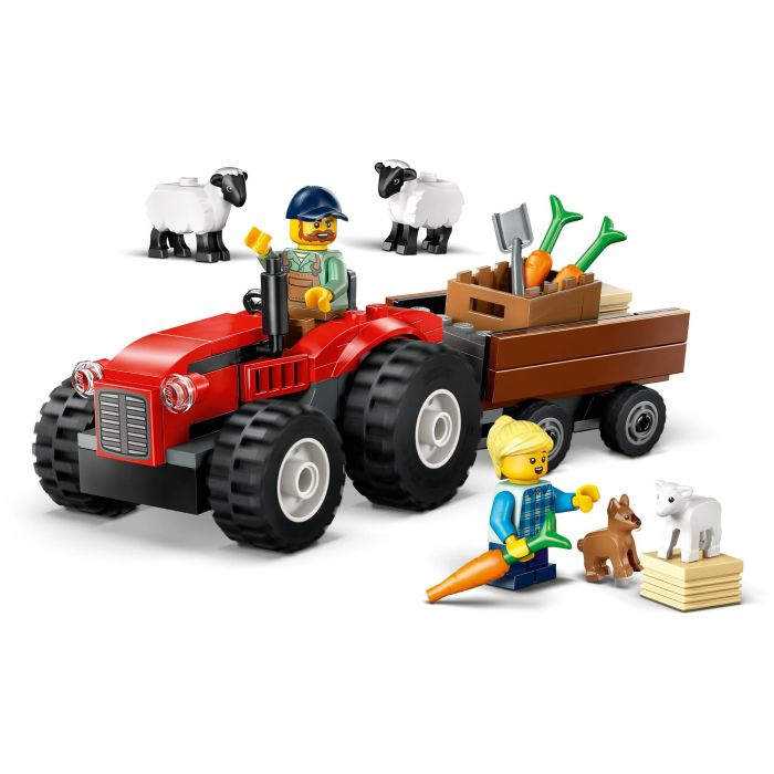Lego City Juego de Construcción Tractor Rojo con Remolque y Oveja, para 4+ años 3