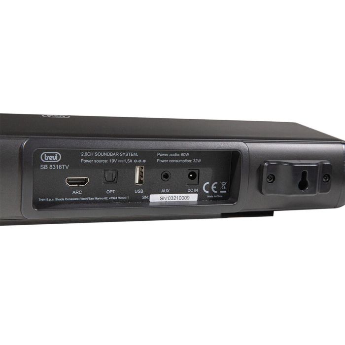 Trevi SB 8312 TV Negro 2.0 canales 30 W 1