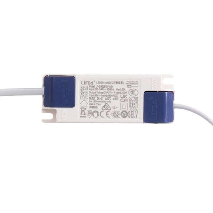 Placa LED Circular 18W 1,790Lm Driver Lifud Flicker Free IP20 30,000H [WR-AYRR-18-CW] 1